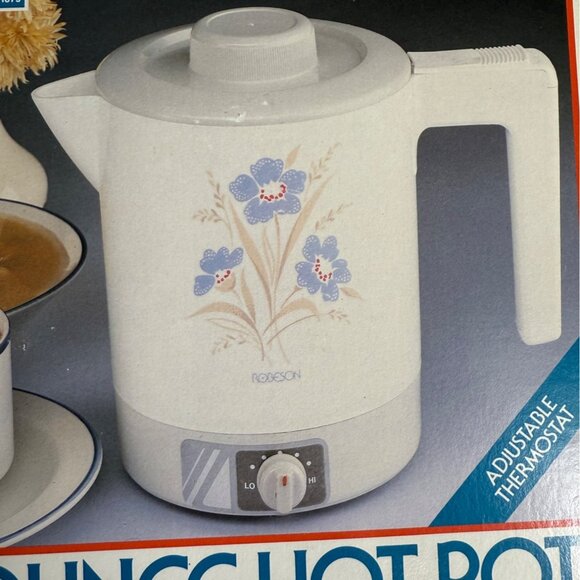 Robeson 32 Ounce Electric Hot Pot Adjustable Thermostat For Beverages Foods Gift - Picture 9 of 10